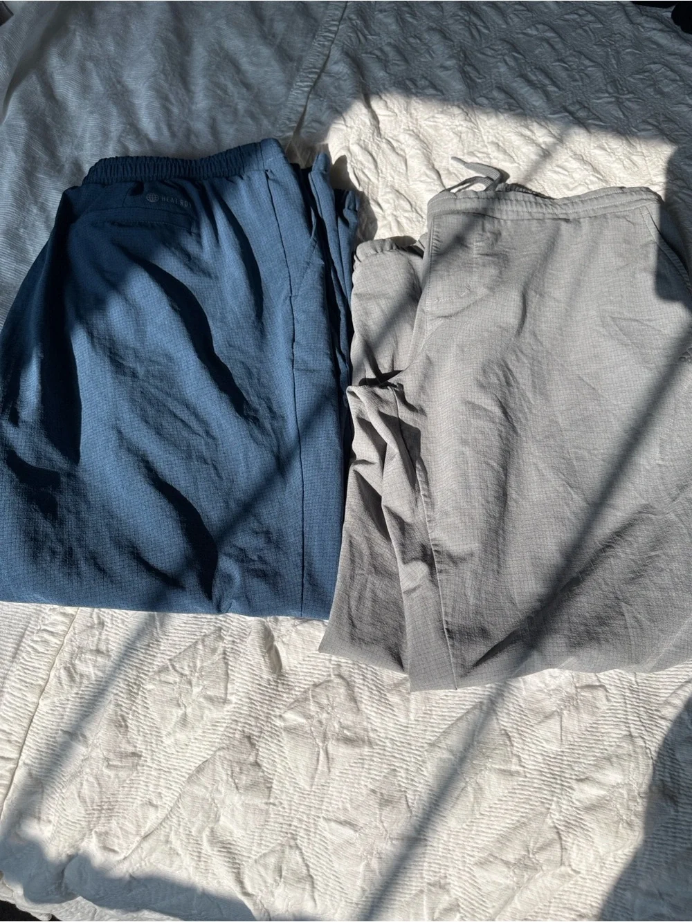 2 pairs for one price! Adidas Navy Blue and Gray HEAT.RDY Joggers